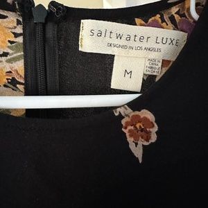 Saltwater luxe floral dress with sinched leg